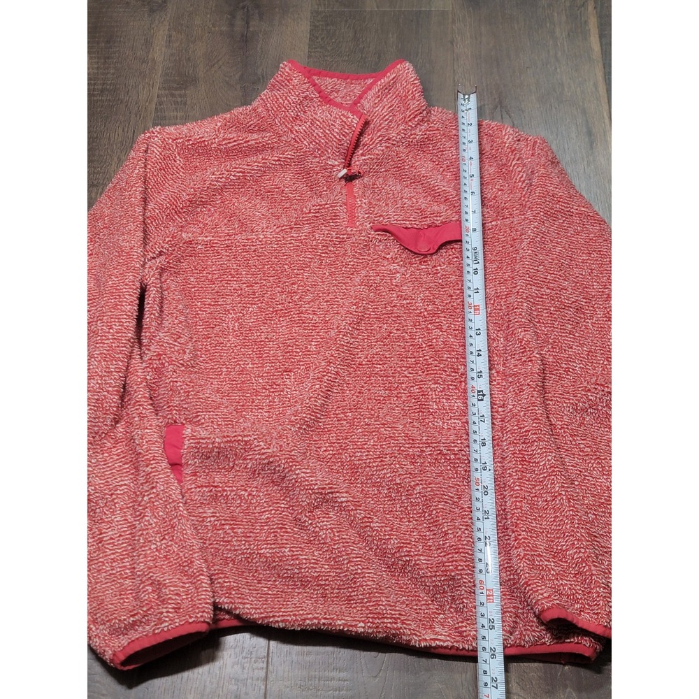 Cinch‎ Mens Red Sherpa Fleece Quarter Zip Pullover Jacket MAK9824001 Size XL